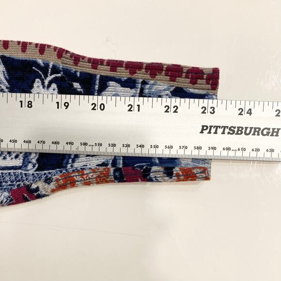 NWOT DESIGUAL Cardigan XL Blue Aztec Open Drape Asymmetric Long Sleeve Ribbed - Picture 13 of 13